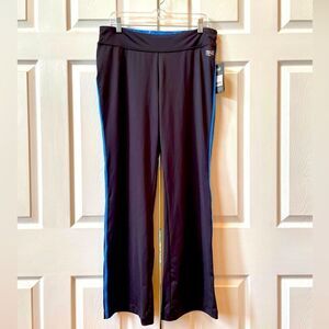 EVERLAST MISSY EVERDRI PANT IN BLACK WITH BLUE SIZE LARGE